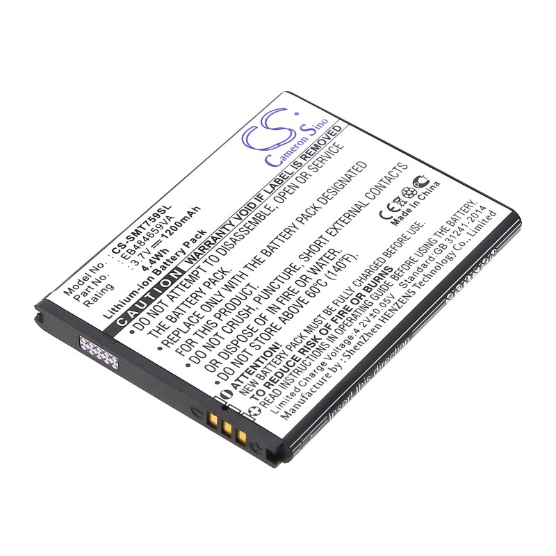Batterie pour Samsung Gravity Touch 2 (1200 mAh/4.44 Wh, 3.7 V)