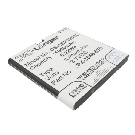 Batterie pour Simvalley SP-100 (1600 mAh/5.92 Wh, 3.7 V)