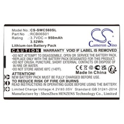 Batterie pour Swisstone RCB06S01 (950 mAh/3.52 Wh, 3.7 V)