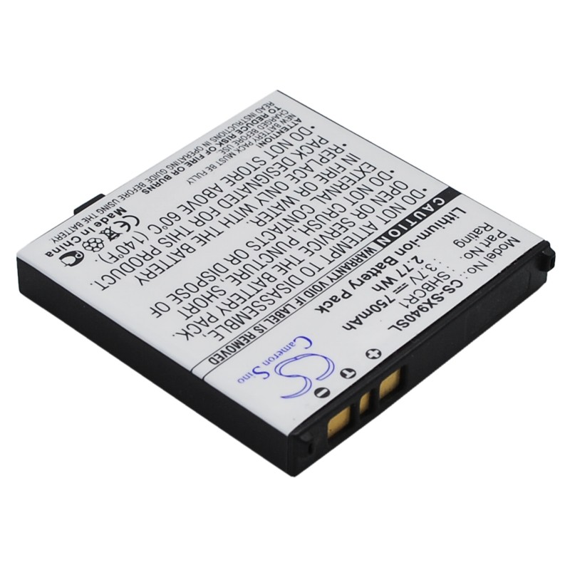 Batterie pour Sharp DM005SH (750 mAh/2.78 Wh, 3.7 V)