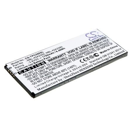 Batterie pour Neffos C5 (1700 mAh/6.46 Wh, 3.8 V)