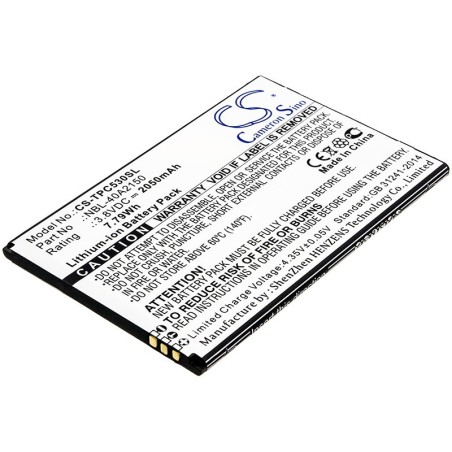 Batterie pour Neffos C5 Plus (2050 mAh/7.79 Wh, 3.8 V)