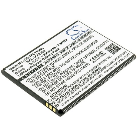 Batterie pour TP-Link NBL-46A2300 (2000 mAh/7.6 Wh, 3.8 V)