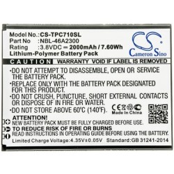 Batterie pour TP-Link NBL-46A2300 (2000 mAh/7.6 Wh, 3.8 V)