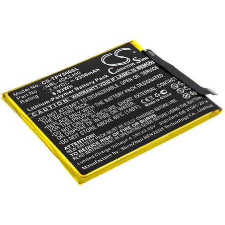 Batterie pour Neffos TP804A (2350 mAh/8.93 Wh, 3.8 V)