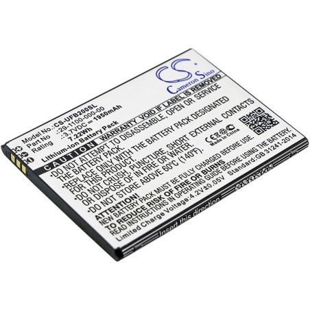 Batterie pour Ulefone Be Touch 2 (1950 mAh/7.22 Wh, 3.7 V)