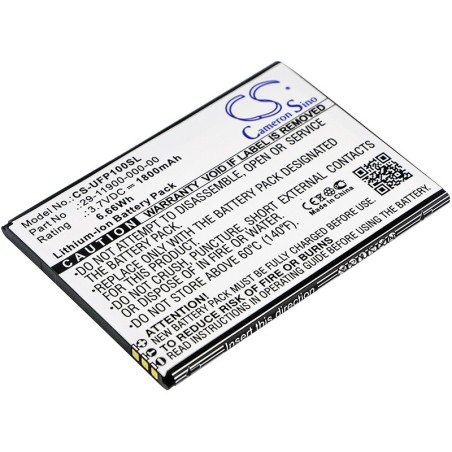 Batterie pour Ulefone Paris (1800 mAh/6.66 Wh, 3.7 V)