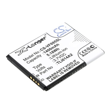Batterie pour Vodafone Smart Mini (1400 mAh/5.18 Wh, 3.7 V)