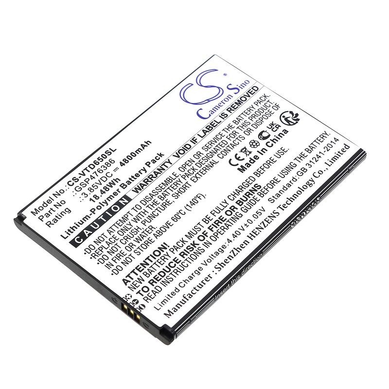 Batterie pour Vortex HD65Plus (4800 mAh/18.48 Wh, 3.85 V)