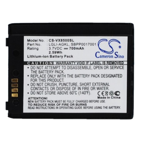 Batterie pour LG VX8500r (700 mAh/2.59 Wh, 3.7 V)