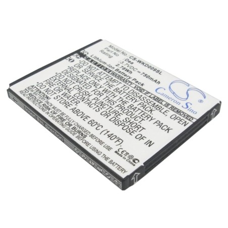 Batterie pour Wiko Dea (750 mAh/2.78 Wh, 3.7 V)