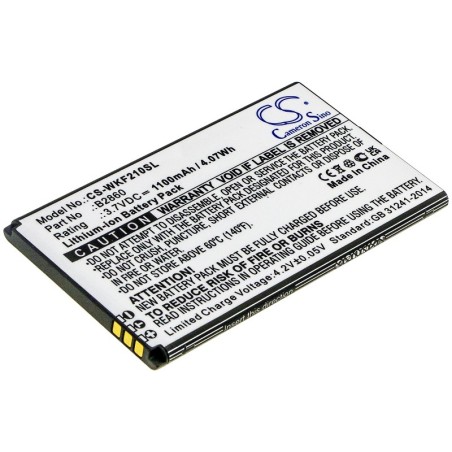 Batterie pour Wiko B2860 (1100 mAh/4.07 Wh, 3.7 V)