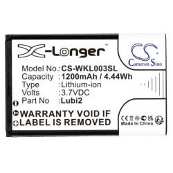 Batterie pour TWZ D2 (1200 mAh/4.44 Wh, 3.7 V)