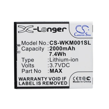 Batterie pour Wiko L5503AE (2000 mAh/7.4 Wh, 3.7 V)