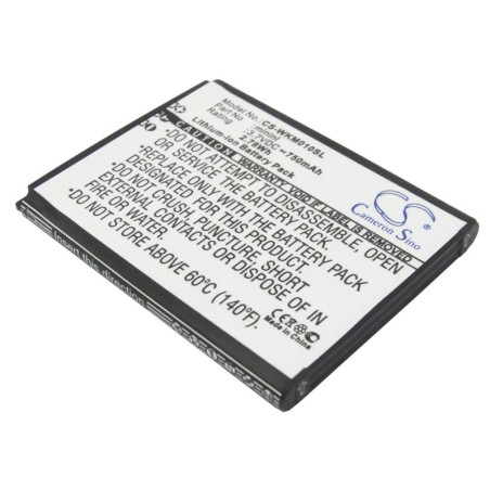 Batterie pour Wiko minini (750 mAh/2.78 Wh, 3.7 V)