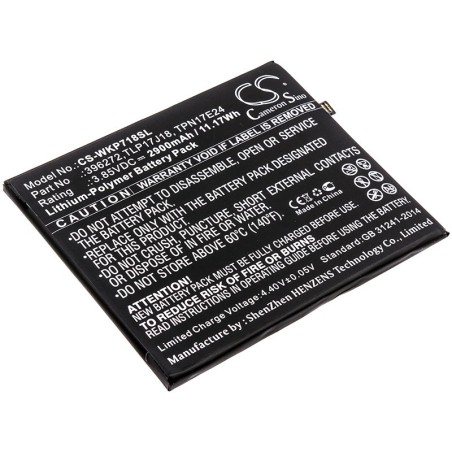 Batterie pour Wiko Upulse (2900 mAh/11.17 Wh, 3.85 V)