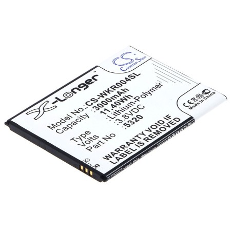 Batterie pour Wiko RIDGE FAB (3000 mAh/11.4 Wh, 3.8 V)