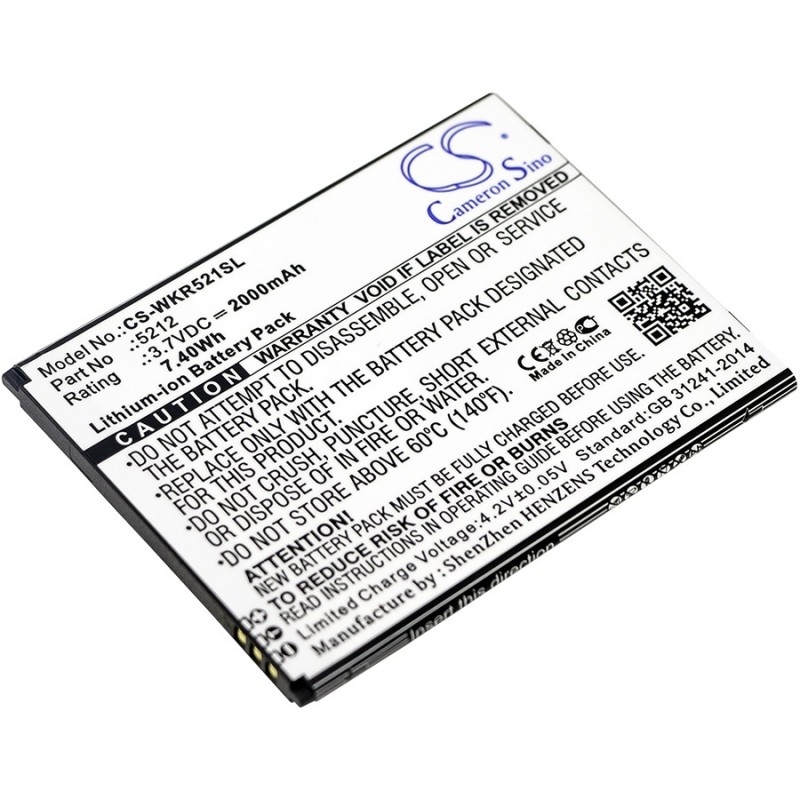 Batterie pour Wiko Robby (2000 mAh/7.4 Wh, 3.7 V)