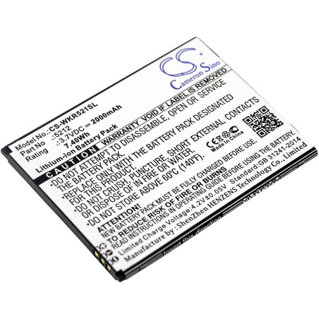 Batterie pour Wiko Robby (2000 mAh/7.4 Wh, 3.7 V)