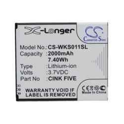 Batterie pour Micromax A210 (2000 mAh/7.4 Wh, 3.7 V)