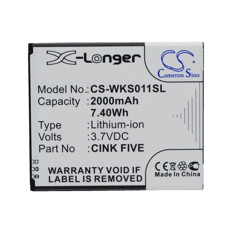 Batterie pour Micromax A210 (2000 mAh/7.4 Wh, 3.7 V)