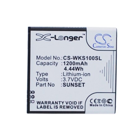 Batterie pour BLU C535143120T (1200 mAh/4.44 Wh, 3.7 V)