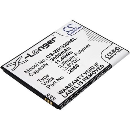 Batterie pour Wiko Pulp Fab (3000 mAh/11.4 Wh, 3.8 V)