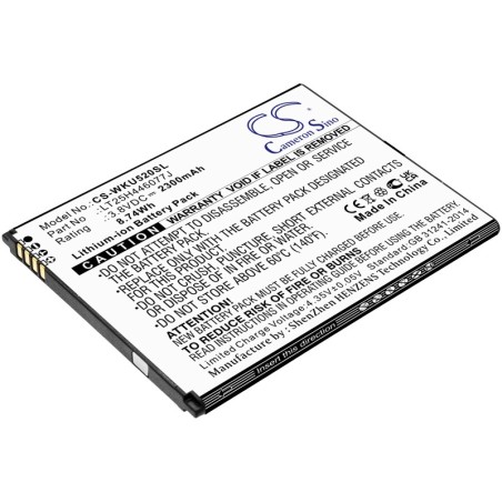 Batterie pour Wiko RIDE 2 (2300 mAh/8.74 Wh, 3.8 V)