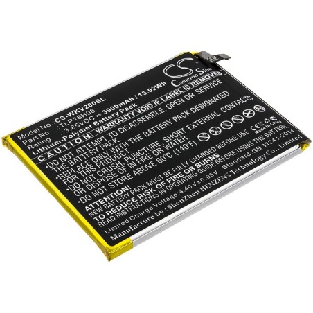 Batterie pour Wiko View2 Go (3900 mAh/15.02 Wh, 3.85 V)
