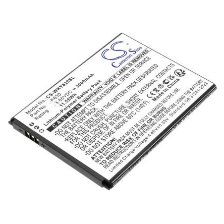 Batterie pour Wiko Y82 (3000 mAh/11.55 Wh, 3.85 V)