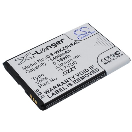Batterie pour Wiko OZZY (1400 mAh/5.18 Wh, 3.7 V)