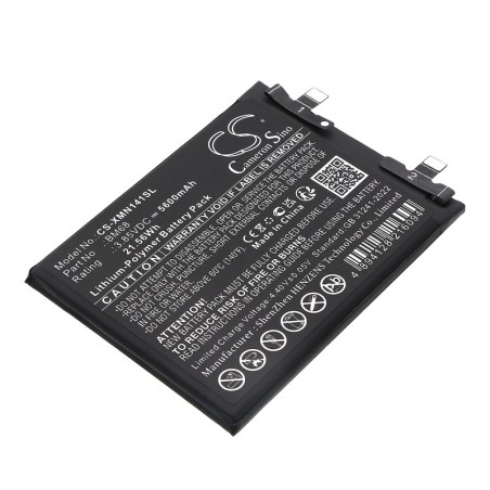 Batterie pour Redmi Note 14 Pro+ (5600 mAh/21.56 Wh, 3.85 V)
