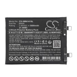 Batterie pour Redmi Note 14 Pro+ (5600 mAh/21.56 Wh, 3.85 V)
