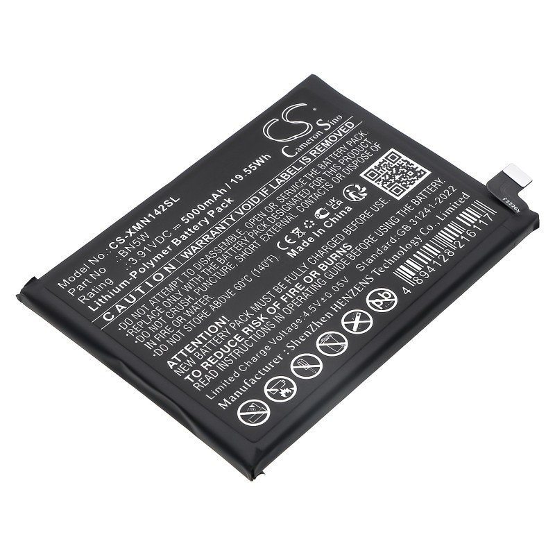 Batterie pour Redni Note 14 Pro (5000 mAh/19.55 Wh, 3.91 V)