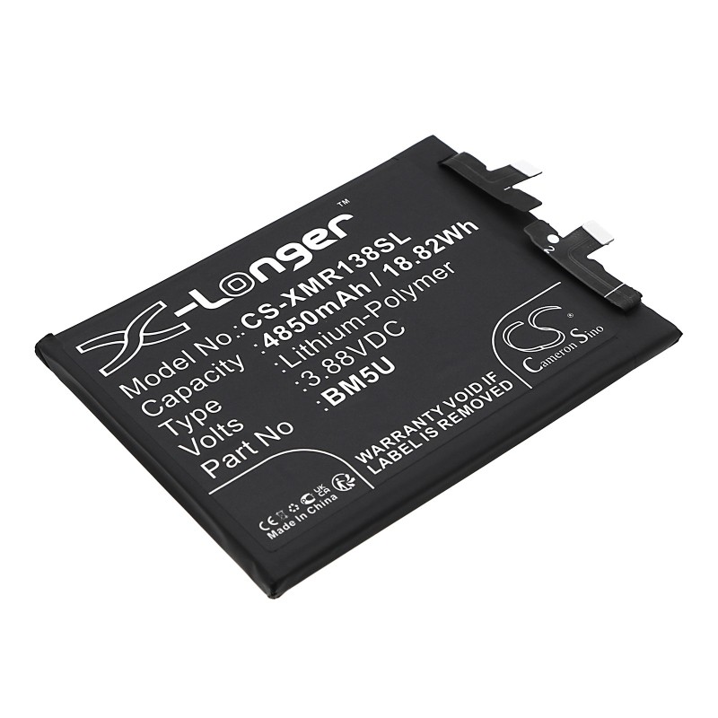 Batterie pour Redmi Note 13 Pro+ (4850 mAh/18.82 Wh, 3.88 V)