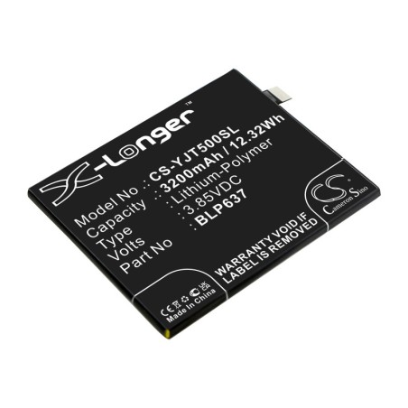 Batterie pour OnePlus A5010 (3200 mAh/12.32 Wh, 3.85 V)