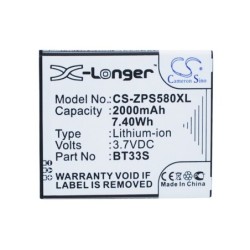 Batterie pour ZOPO BT33S (2000 mAh/7.4 Wh, 3.7 V)