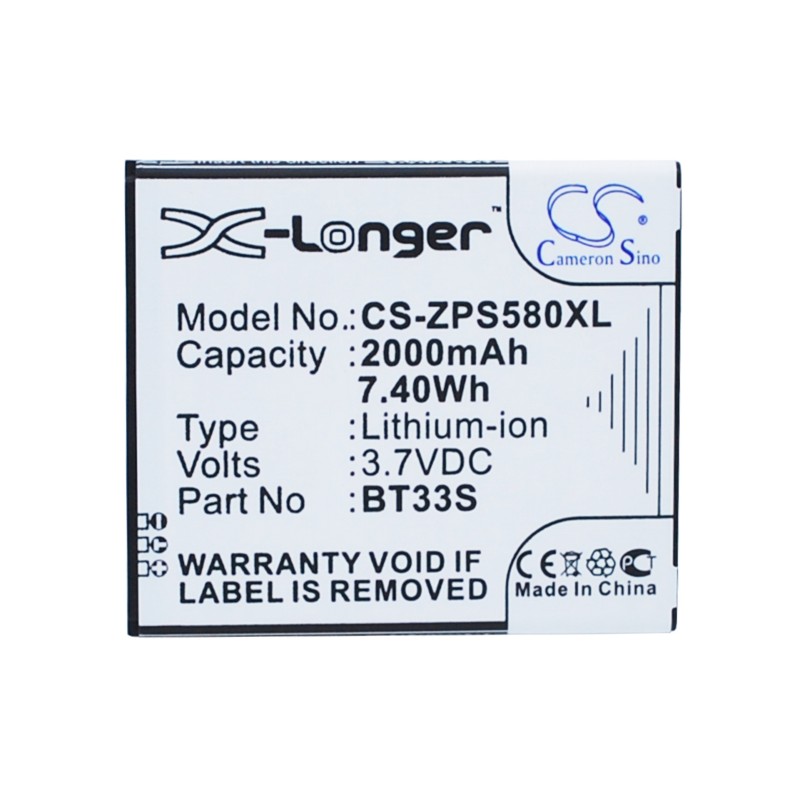 Batterie pour ZOPO BT33S (2000 mAh/7.4 Wh, 3.7 V)
