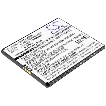 Batterie pour Telstra Essential Smart 3 (2400 mAh/9.12 Wh, 3.8 V)