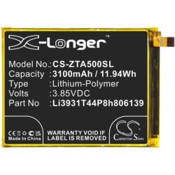 Batterie pour ZTE Vita A4 (3100 mAh/11.94 Wh, 3.85 V)