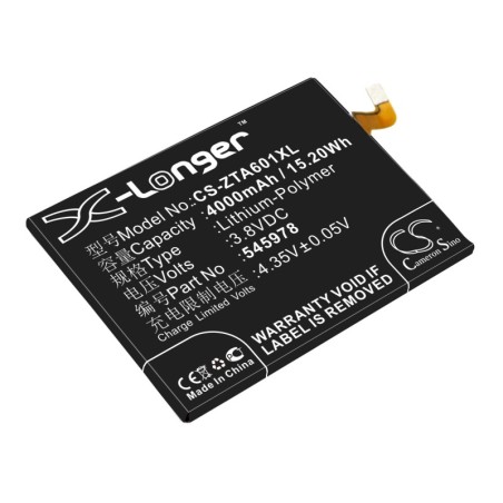 Batterie pour ZTE 545978 (4000 mAh/15.2 Wh, 3.8 V)