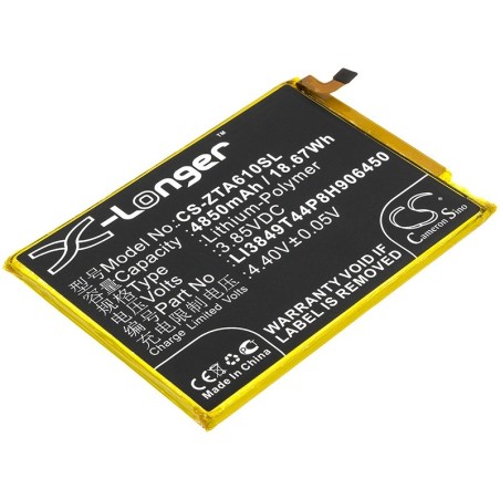 Batterie pour ZTE Blade A6 Lite (4850 mAh/18.67 Wh, 3.85 V)