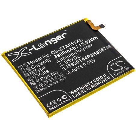 Batterie pour ZTE Blade A6 Max (3900 mAh/15.02 Wh, 3.85 V)