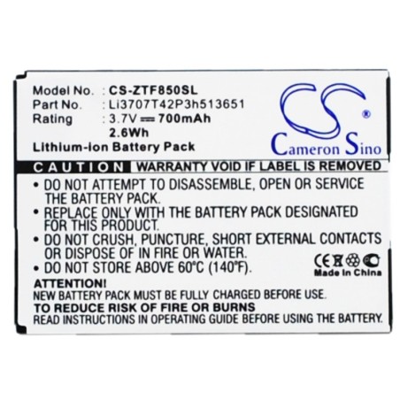 Batterie pour Telstra F850 (700 mAh/2.59 Wh, 3.7 V)