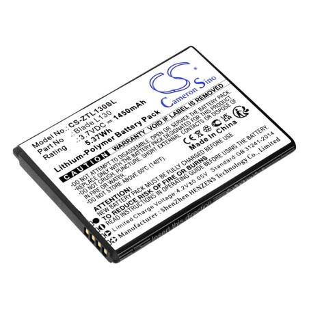 Batterie pour ZTE GRAND MAX (1450 mAh/5.37 Wh, 3.7 V)