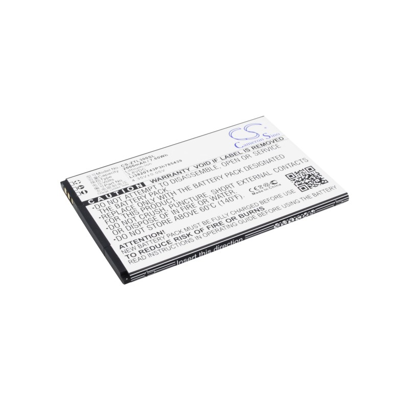 Batterie pour ZTE Blade L3 (2000 mAh/7.6 Wh, 3.8 V)
