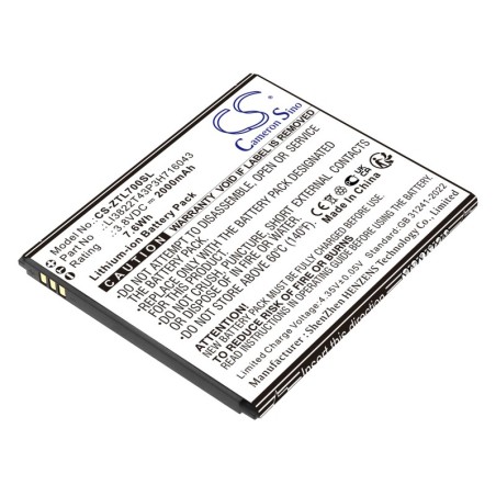 Batterie pour ZTE Blade A30 (2000 mAh/7.6 Wh, 3.8 V)