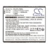 Batterie pour ZTE Blade A320 (2000 mAh/7.6 Wh, 3.8 V)