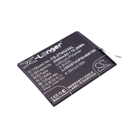 Batterie pour Nubia Z11 Max (4000 mAh/15.2 Wh, 3.8 V)