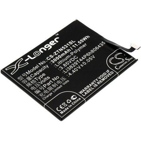 Batterie pour Nubia NX531 (3000 mAh/11.55 Wh, 3.85 V)